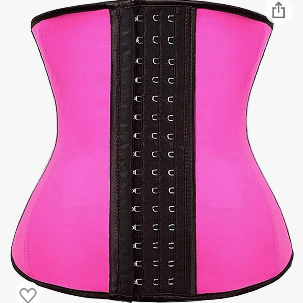 Women’s sport latex steel boned Three hooks work out waist trainer Body shaper
